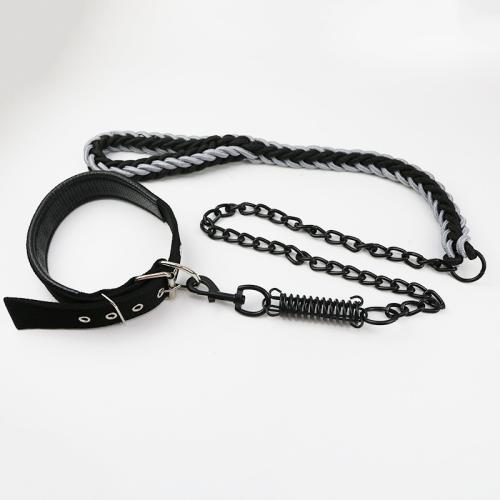 Pet dog chain traction rope set nylon anti-bite dog rope dog chain