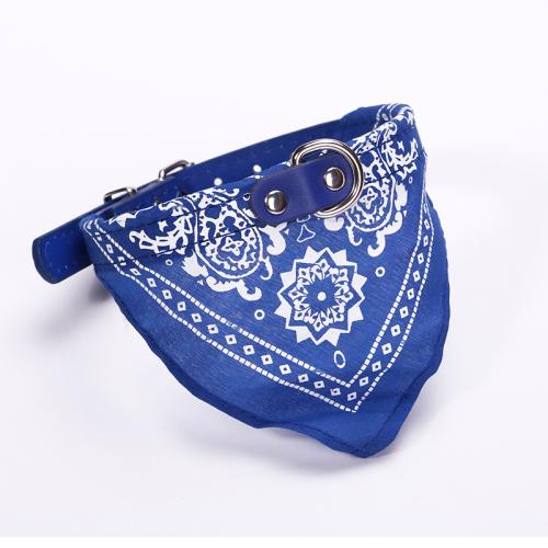 Cloth & PU Leather adjustable Pets Collar PC