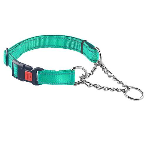 Stainless steel chain pet collar adjustable medium and large dog chain anti-bite dog collar