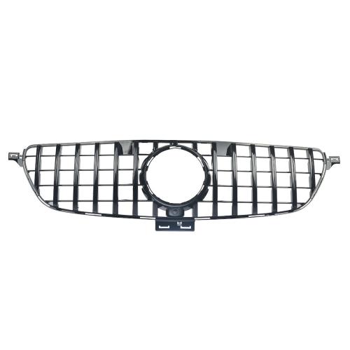 For Mercedes Benz W166 GLE350 2016-2019 Gloss Black GT Type Front Bumper Grille