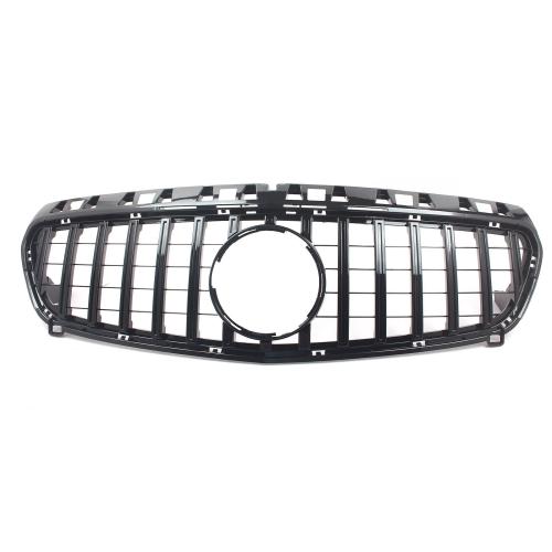 Fit For Mercedes Benz W176 CLA250 2013-2015 GT-R Front Bumper Grille Grill Black