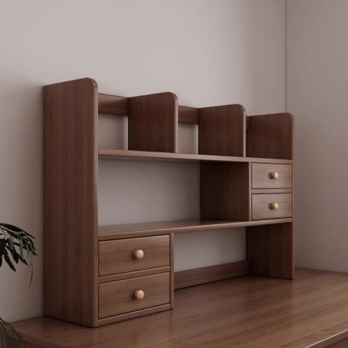 New Solid Wood Bookshelf Desktop Storage Rack Thickened Storage Rack