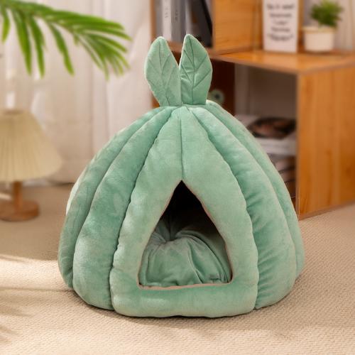 Crystal Velvet Soft Pet Bed & thermal PP Cotton green PC