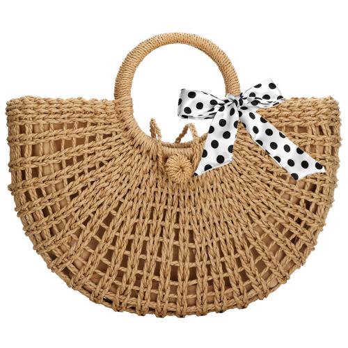 Straw Beach Bag & Easy Matching Woven Tote PC