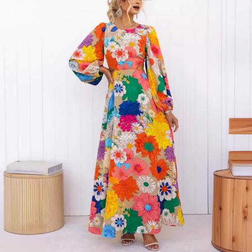 Polyester Robe d’une seule pièce multicolore pièce