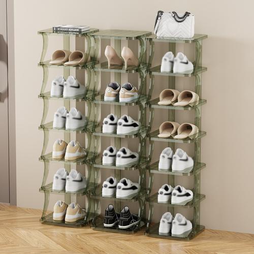 Shoe Storage Rack box Compact Shoe Organizer Durable Plastic Shoes Rack