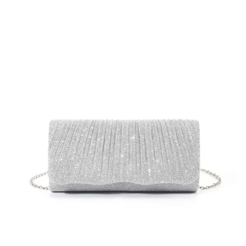 Flash Pleated Shoulder Crossbody Clutch Women's Handheld Evening Bag