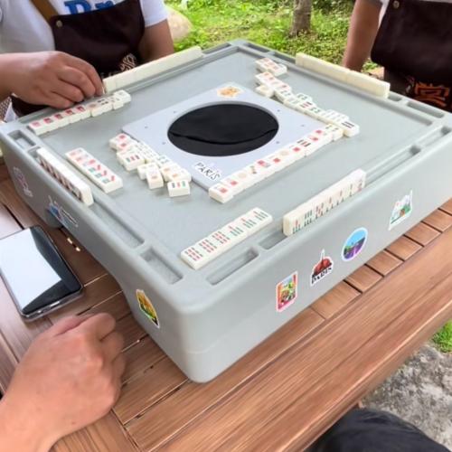 Plastic Concise Mahjong Table portable green PC