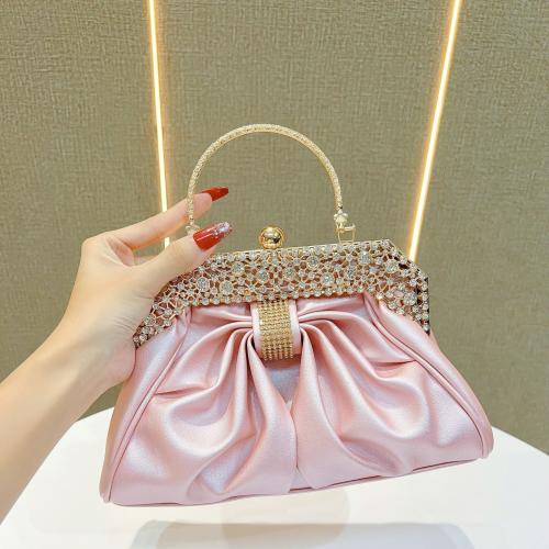 PU Leather Easy Matching Clutch Bag with rhinestone PC