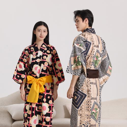 Cotton Bathrobe Hot Spring Kimono Couple Bathrobe Home Clothes Japanese Style Kimono