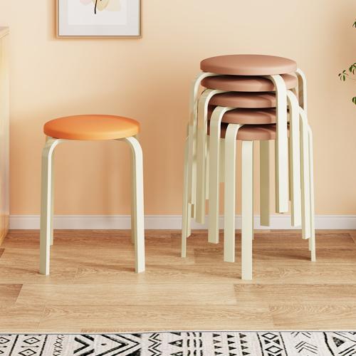 Household Round Stool Casual Dining Stool Stacked Stool Modern Simple Stool