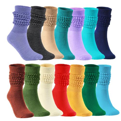 Poliéster y algodón Calcetines de rodilla unisex, más colores para elegir, :, 5Pares/Mucho,  Mucho