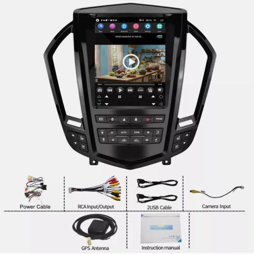 9.7inch  Carplay with Android 13 Car Stereo Radio GPS For Cadillac SRX 2009-2012