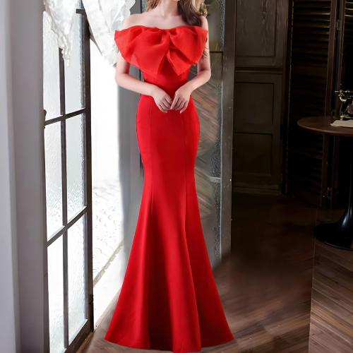 Evening dress female banquet high-end slimming tube top long dress