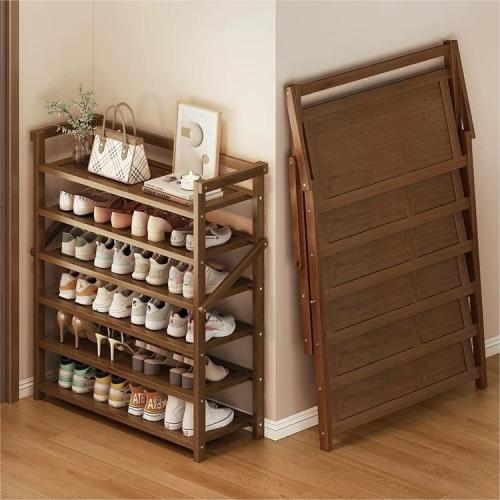 Installation-free Simple Shoe Rack Household Doorway Foldable Multi-layer Storage Rack