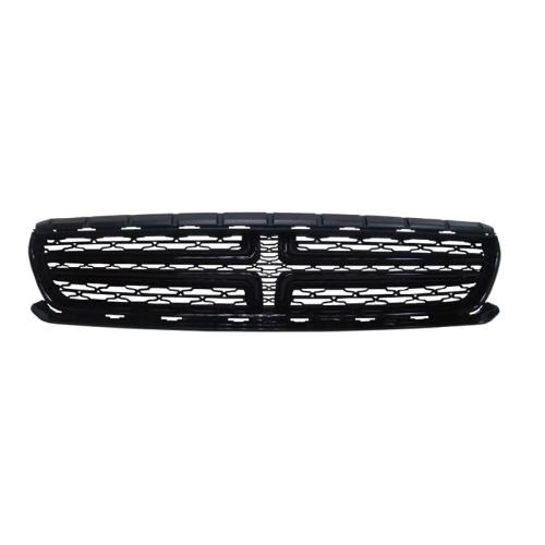 Front Upper Bumper Grill Grille Glossy Black for Dodge Charger 15-20