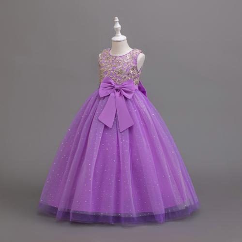 Polyester Ball Gown Girl One-piece Dress Cute PC