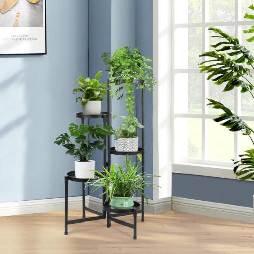 Simple multi-layer indoor and outdoor flower rack floor-standing plant flower rack