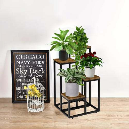 Multi-layer Iron Flower Rack Simple Assembly Balcony Floor Plant Rack