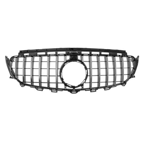 FOR MERCEDES E CLASS W213 C238 FRONT GRILLE GRILL for GT R STYLE SILVER CHROME 16-20