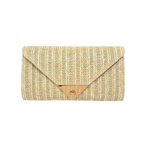 Stroh Clutch Bag, mehr Farben zur Auswahl,  Stück