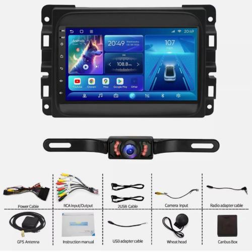 FOR 2019-2023 DODGE RAM 1500 2500 3500 ANDROID 13 CARPLAY CAR STEREO RADIO GPS