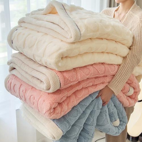 Single-layer double-sided velvet blanket blanket multi-functional blanket