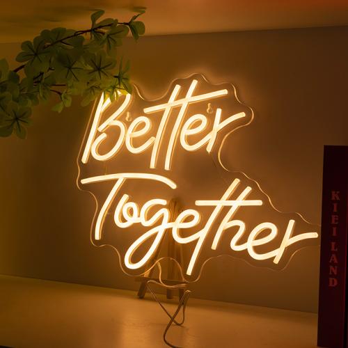 Acrylic & Silicone LED Decorative Lights for home decoration letter white PC