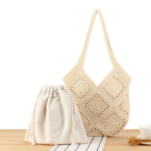 Knitted bag leisure large capacity woven bag seaside beach bag