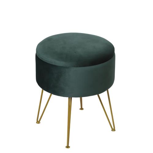 Light Luxury Storage Stool Dressing Chair Round Storage Stool Makeup Stool