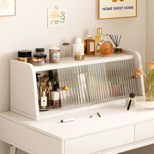 Cosmetics storage box large capacity dressing table dustproof desktop storage rack