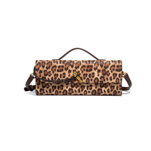 Retro Handheld Women's Evening Bag Leopard Print Crossbody Bag Fashionable Evening Bag