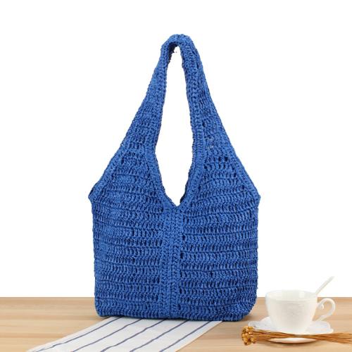 Hollow woven bag simple underarm shoulder bag seaside travel tote bag