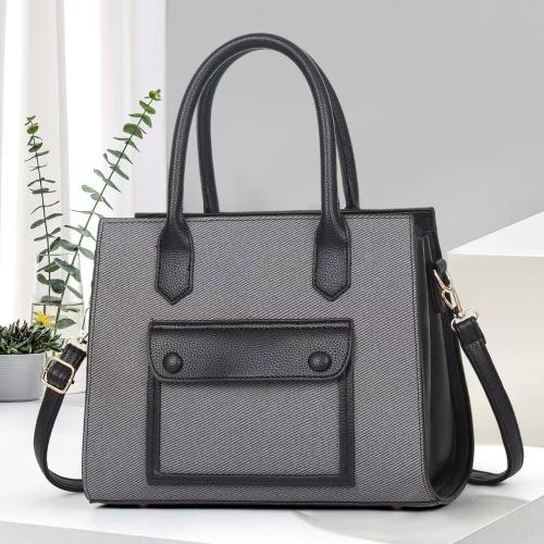 New Fashion Bag Contrast Color Women's Large Capacity Portable Crossbody Bag