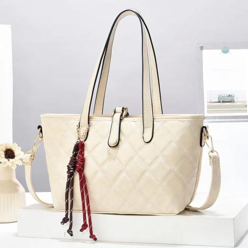 Lingge Casual Tote Bag Women's New High-end Large Capacity Crossbody Bag