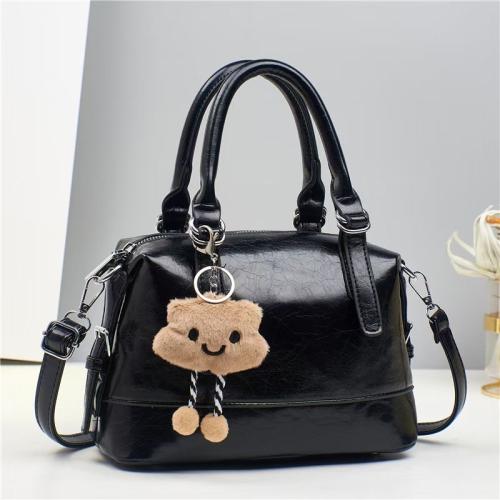 New soft leather cartoon texture simple large capacity all-match dumpling bag