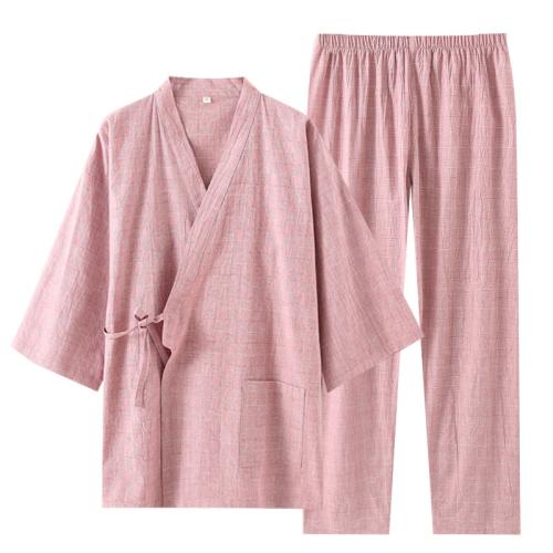 Cotton Double Gauze Couple Pajamas Thin Home Clothes