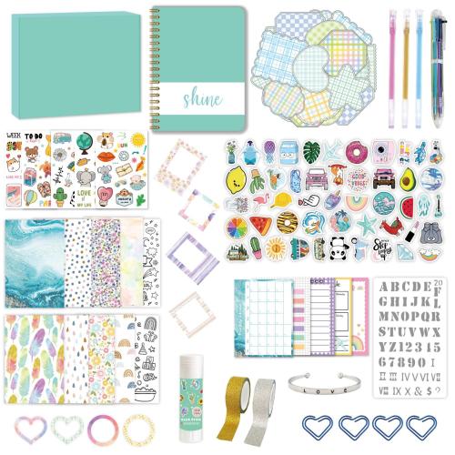 DIY JOURNAL SET Children girl notebook Stationery Gift Set