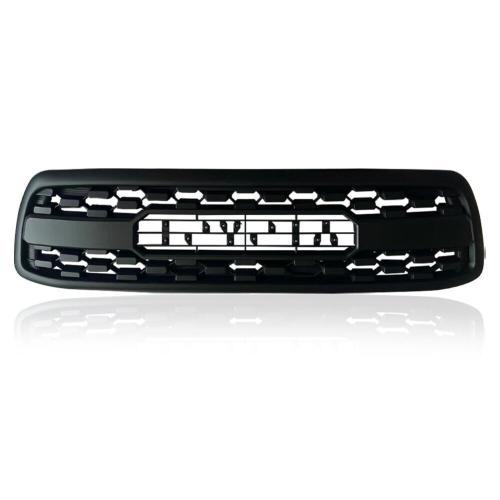 Blackout Grille For 2000-2002 Tundra 1st Gen Matte Black Mesh Grill W/Lights