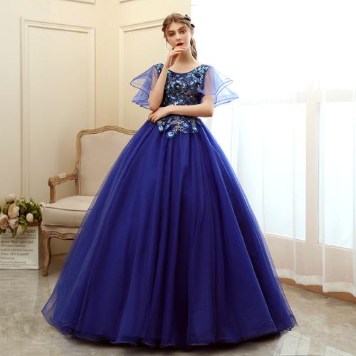 Evening dress new spring banquet long performance Dress