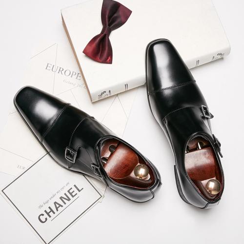 Rubber & Leather Men Dress Shoes Pair