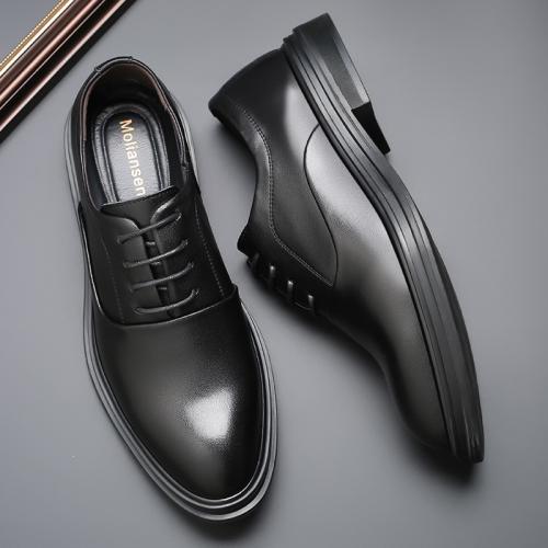 Rubber & Cowhide Men Dress Shoes  Pair