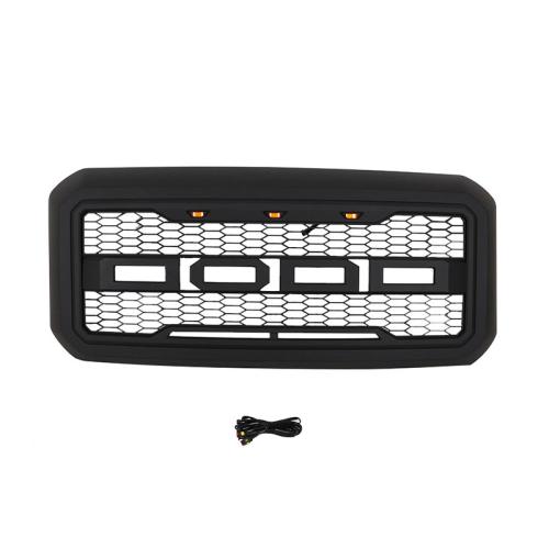 Grille For 2011-2015 2016 F250 F350 Super Duty Raptor Style Grill Matte Black