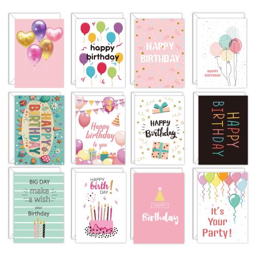 Happy Birthday Card suit Envelope Folding DIY Birthday Greeting Card