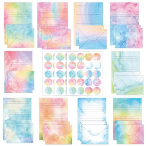 Letter paper suit 160 pieces water color simple creative artistic invitation envelope suit