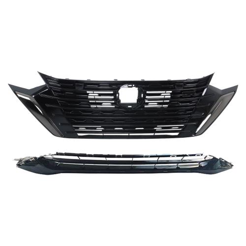 Front Bumper Upper Grille & Lower Grille Fits 2024-2025 Nissan Sentra Models