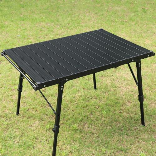 Aluminium Alloy adjustable Outdoor Foldable Table durable & portable black PC