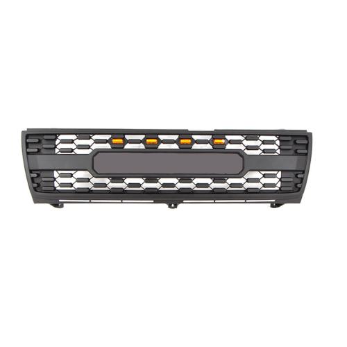 Front Bumper Grille Mesh Grill with LED Lights for Tacoma 1997-2000 Matte Black