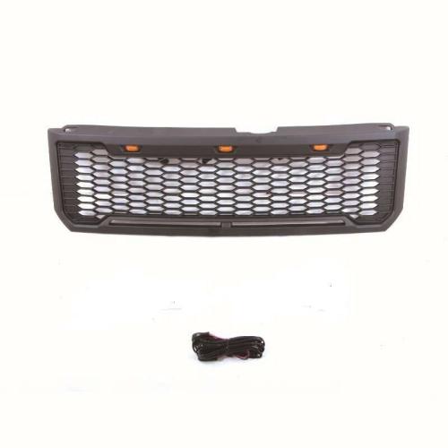 Black Front Grille Fits For Ford Escape Kuga 2008 - 2012 Grill With Led Light