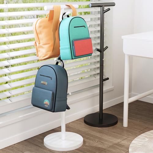 Floor schoolbag rack children's backpack rack household simple coat rack